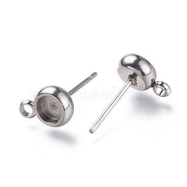 Boucles d'oreilles à tige en acier inoxydable anti-ternissement 304(STAS-I161-01A-P)-2