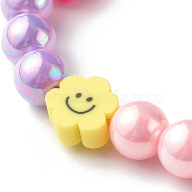 Opaque Acrylic Beads Stretch Bracelet Sets for Kids(BJEW-JB06403)-8