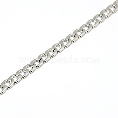 304 Stainless Steel Curb Chain/Twisted Chain Necklace Making(X-STAS-A028-N122P)-2