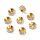 Brass Rhinestone Spacer Beads(RSB093-1G)-1