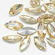 Pointed Back Glass Rhinestone Cabochons(RGLA-T083-6x12mm-06)-1