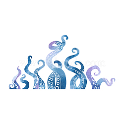 PVC Wall Stickers, Wall Decoration, Octopus Pattern, 290x980mm, 2 sheets/set(DIY-WH0228-751)