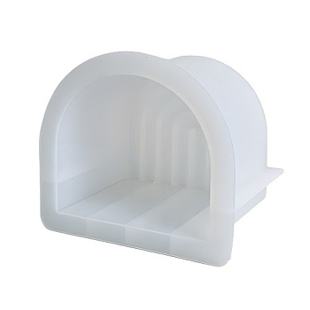 DIY Silicone Candle Molds, for Scented Candle Making, Arch Shape, White, 12.5x13.8x8.9cm