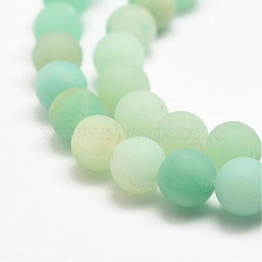 Natural Amazonite Bead Strands(G-G684-03-8mm)-3