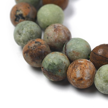 Natural Green Opal Beads Strands(G-K209-04B-8mm-A)-2