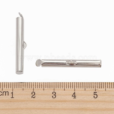 Iron Slide On End Clasp Tubes(X-IFIN-R212-3.0cm-P)-3