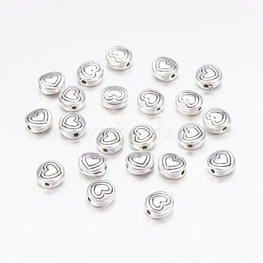 6mm Flat Round Alloy Beads