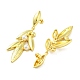Rack Plating Brass Stud Earrings(EJEW-A038-07G)-2