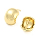 Rack Plating Brass Half Round Stud Earrings(EJEW-F326-24G)-2