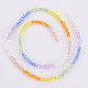 Transparent 7 Colors Electroplate Glass Beads Strands(X-EGLA-T020-09)-1
