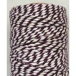 Macrame Cotton Cord, Twisted Cotton Rope, Dyed, for Crafts, Gift Wrapping, Coconut Brown, 2mm, about 10.93 yards(10m)/roll(OCOR-L039-D16)