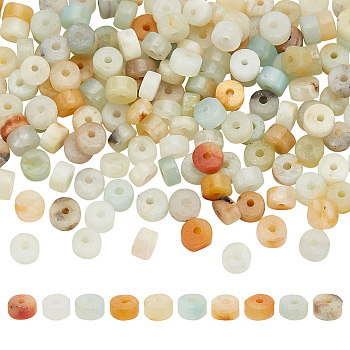 1 Strand Natural Flower Amazonite Beads Strands, Heishi Beads, Flat Round/Disc, 4~4.5x2.5mm, Hole: 0.7mm, about 167pcs/strand, 15.43 inch(39.2cm)