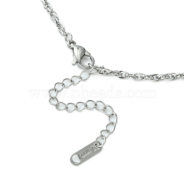 304 collar de cadena de cuerda de acero inoxidable para hombres y mujeres(NJEW-YW0001-08)-2