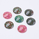 Spray Painted Glass Cabochons(DGLA-R019-16mm-M)-1