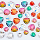 ahadermaker 36piezas 12 estilos forma de diamante redondeado coser en diamantes de imitación(GLAA-GA0001-54)-1