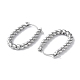 304 Stainless Steel Twist Hoop Earrings(STAS-Z052-09P)-2