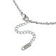 304 collier de chaîne de corde en acier inoxydable pour hommes femmes(NJEW-YW0001-08)-2