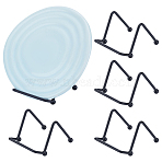 Iron Cup and Saucer Holder, Drain Rack, Black, 80x69.5x50mm(ODIS-WH0331-40A)