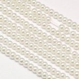 4mm White Round Glass Beads(X-HY-A002-4mm-RB001)