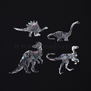 Custom Dinosaur Shape Waterproof PVC Laser Adhesive Stickers, Electrostatic Stickers, Colorful, 12x5.9~11.3cm, 16 sheets/set(DIY-WH0256-013)