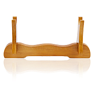 Wooden Sword Katana Holder Stand, Bracket Samurai Sword Display Easels, Goldenrod, 5.5x23x9cm(DIY-WH0453-49A)