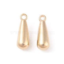 CCB Plastic Pendants, Teardrop, Golden, 22x8x8mm, Hole: 2mm(CCB-N006-41G)