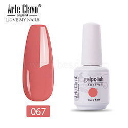 15ml Special Nail Polish, For Nail Art Stamping Print, Varnish Manicure Starter Kit, Salmon, Bottle: 34x80mm(MRMJ-P006-C016)