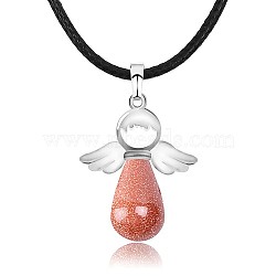 Angel Synthetic Goldstone Pendant Necklaces, No Size(OH8264-03)