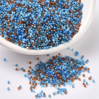 MIYUKI Delica Beads, Cylinder, Japanese Seed Beads, 11/0, (DB2068) Luminous Mix 8, 1.3x1.6mm, Hole: 0.8mm, about 2000pcs/10g