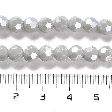 plaquer des brins de perles de verre opaques(EGLA-A035-P6mm-A22)-4