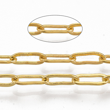 Brass Paperclip Chains(X-CHC-S008-001A-G)-2