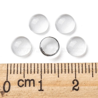 Cabochons en verre transparent(GGLA-R026-6mm)-5