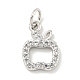 Rack Plating Brass Micro Pave Clear Cubic Zirconia Pendants(KK-B093-17P)-1