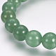 Natural Green Aventurine Round Bead Stretch Bracelets(BJEW-L593-A07)-2