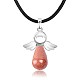 Angel Synthetic Goldstone Pendant Necklaces(OH8264-03)-1