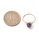 Natural Mixed Gemstone Round Beads Finger Ring(RJEW-JR00602)-4