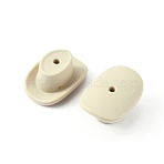 Food Grade Eco-Friendly Silicone Beads, Cowboy Hat, PapayaWhip, 20.5x29x14mm, Hole: 2mm(SIL-WH0013-28E)