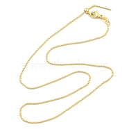 Adjustable Slider Brass Ball Chain Necklaces for Men Women, Long-Lasting Plated, Golden, 17.72 inch(45cm)(NJEW-G160-13G)