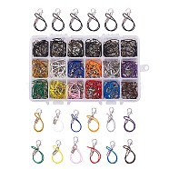 Mobile Straps, with Polyester String and Alloy Findings, Mixed Color, 70mm, 180strands/box(MOBA-PH0001-04)