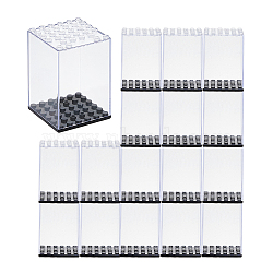 Acrylic Minifigure Display Case, Rectangle, Clear, 4.95x5x7.3cm(CON-WH0086-123)