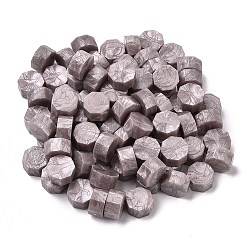 Sealing Wax Particles, for Retro Seal Stamp, Octagon, Gray, 8.5x4.5mm, about 1500pcs/500g(DIY-L041-A06)