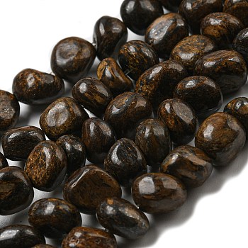 Natural Bronzite Beads Strands, Nuggets, Tumbled Stone, 6~11x9~10x7~9mm, Hole: 1.2mm, about 45pcs/strand, 15.35''(39cm)