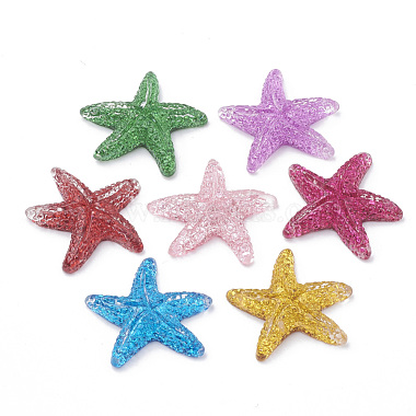 Mixed Color Starfish Resin Cabochons