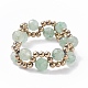 Natural Green Aventurine & Glass Seed Braided Bead Finger Ring(RJEW-JR00465-02)-1