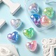 8Pcs 4 Colors Transparent Crackle Acrylic Beads(OACR-YW0001-33)-5