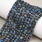 Natural Kyanite/Cyanite/Disthene Beads Strands, Cube, Faceted, 4~5x4~5x4~5mm, Hole: 0.7~0.8mm, about 83~85pcs/strand, 14.96~15.20''(38~38.6cm)(G-B193-A02-01)