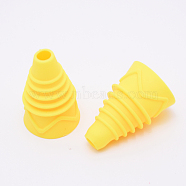 Silicone Reusable Fruit Fly Traps, for Capturing Skeeter, Yellow, 5.4x3.3cm(SIL-WH0003-02A)