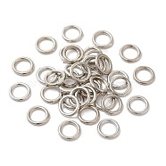 Alloy Jump Rings, Round Ring, Platinum, 6x1mm, 18 Gauge, Inner Diameter: 3.8mm(KK-WH0052-05A-P)