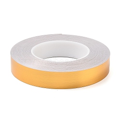 PVC Plastic Waterproof Edge Banding, Adhesive Veneer Edge Trim for Kitchen Sink, Toilet Seam, Corner, Brushed Effect, Gold, 25x0.2mm, about 50m/roll(DIY-WH0419-71C-02)