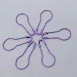 Iron Safety Pins, Calabash/Gourd Pin, Bulb Pin, Sewing Tool, Lilac, 22x10x1.5mm, about 1000pcs/bag(PW22062878248)